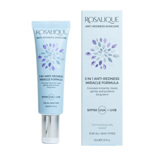 Rosalique 3 in 1 Anti-Redness Moisturizer met spf 50