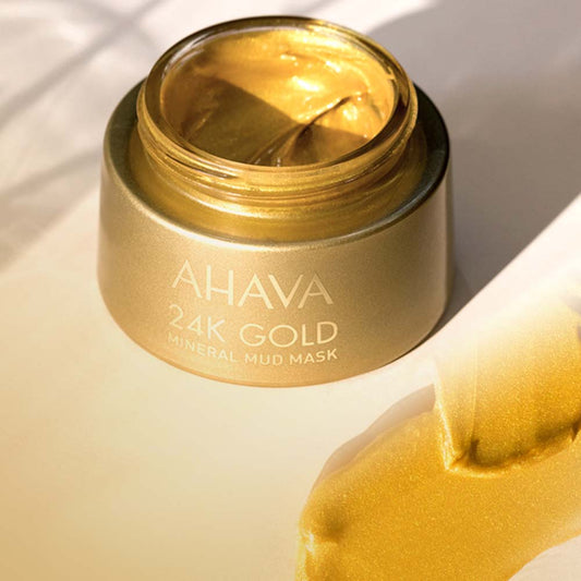 24K golden mud mask